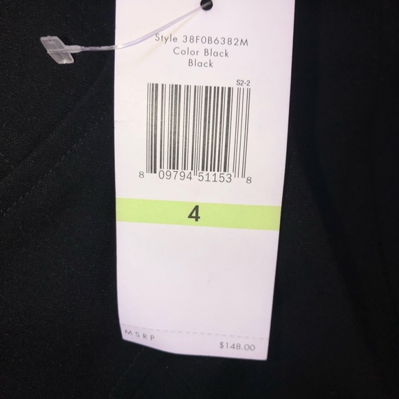 🖤NEW! Calvin Klein Classic Black Sleeveless Mid Length Dress LBD Size 4 - Picture 12 of 14